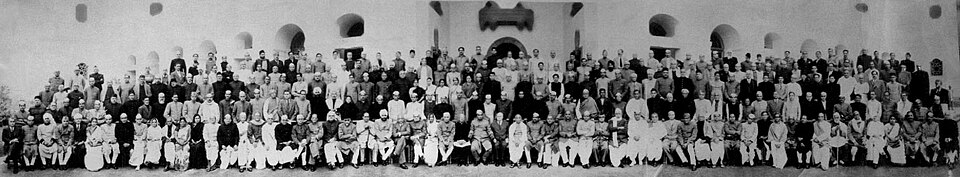 Members of the Constituent Assembly of India, photographed around 1950 after their nearly three years of constitutional deliberation.
